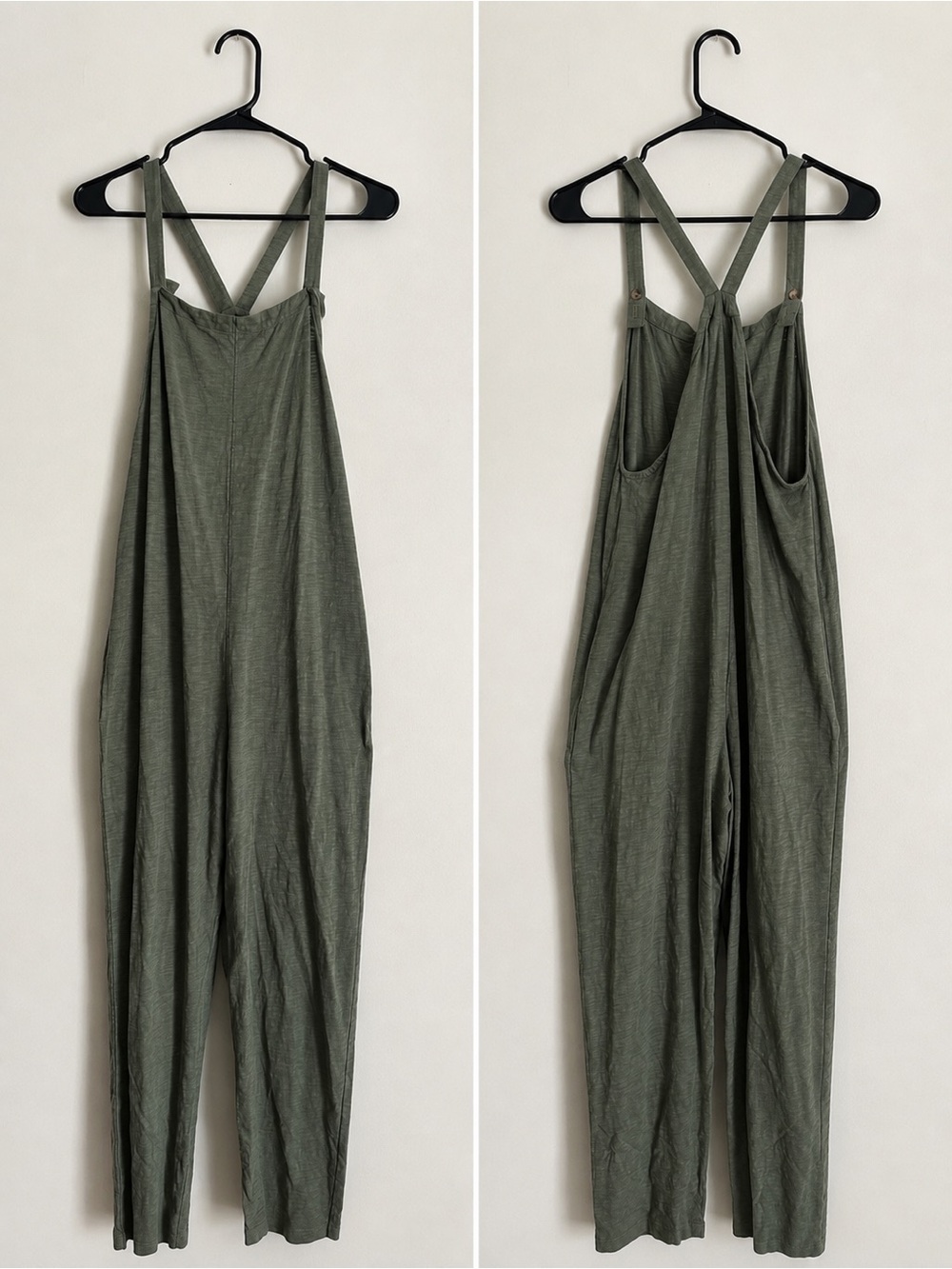 Known Supply Olive Green Relaxed Jumpsuit Overalls Size M